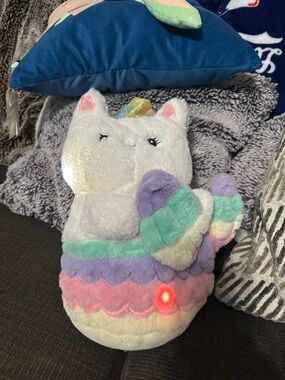 Glow Brights White Cat Meowmaid Mermaid Kitten Plush Lights Sound FAO Schwarz